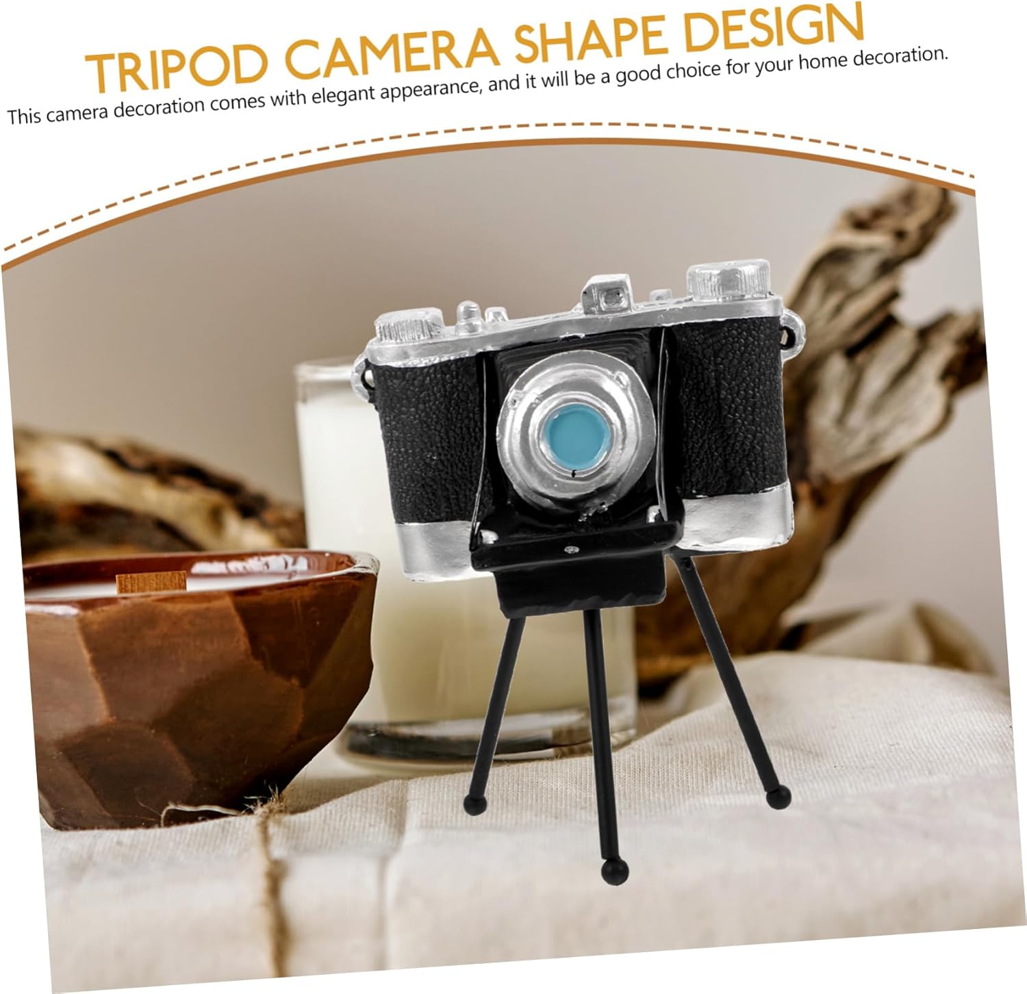 PRETYZOOM 2pcs Retro Tripod Camera Model Figurine Vintage Photography Prop for Home Decor Unique Retro Design for Modern and Vintage Styles Creative Photography Enthusiasts