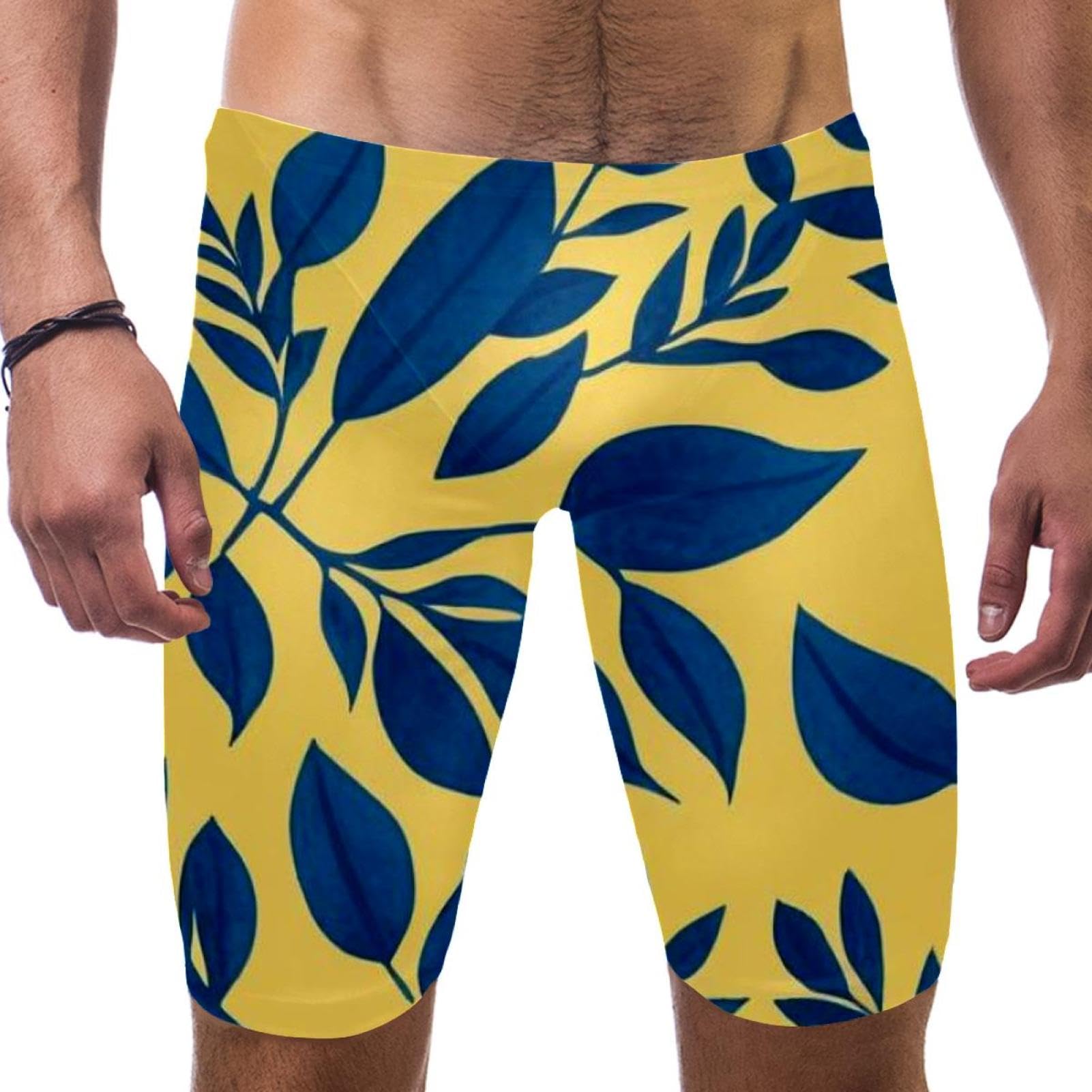 Leaf Art-624 Maillot de bain jammer à séchage rapide pour homme