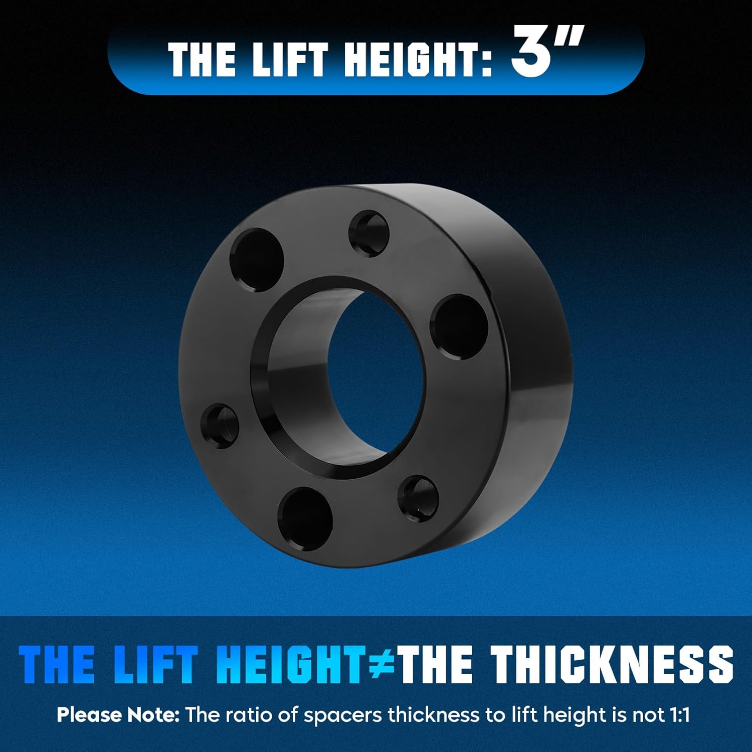 3" Front & 2" Rear Leveling Lift Kit for Dodge Ram 1500 4WD 4X4 2009-2010, Forged Strut Spacers Suspension Fit for Ram 1500 (fit for New Body Style) 2019-2023, 1500 2011-2018 4WD, 4PCS