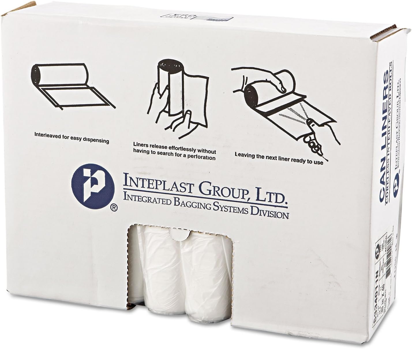 Amazon.com: Inteplast HDPE Can Liners, 11 Microns, 33