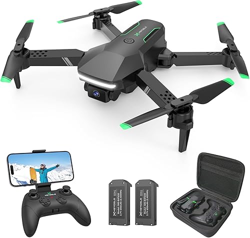 Drone con cámara S80 para adultos con 2 baterías, estuche de transporte