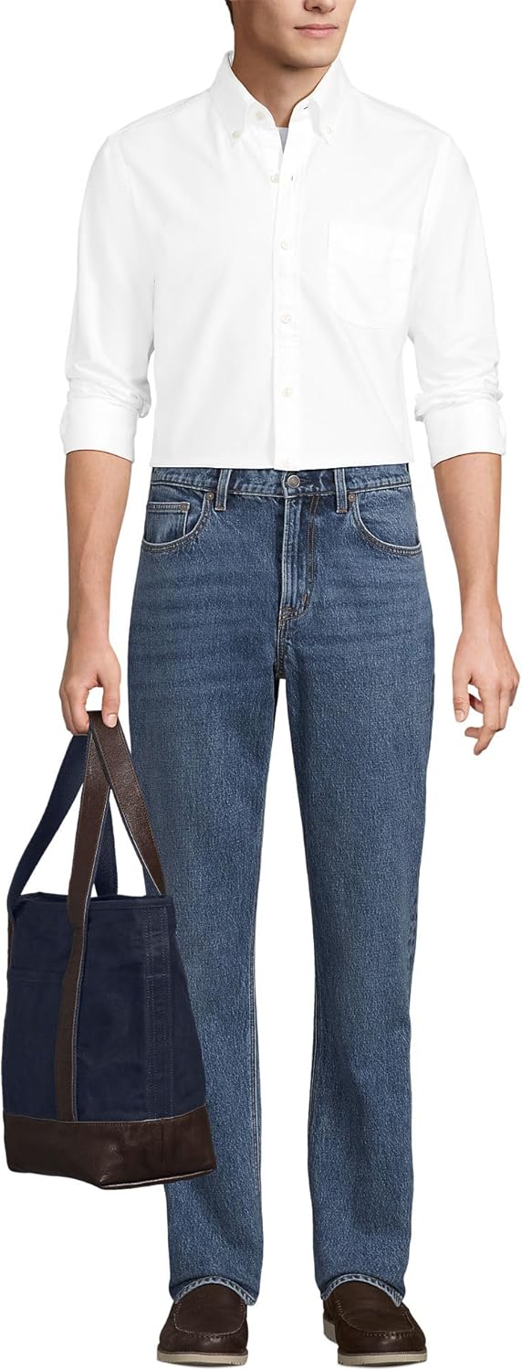 Lands' End Large Waxed Canvas Tote Bag