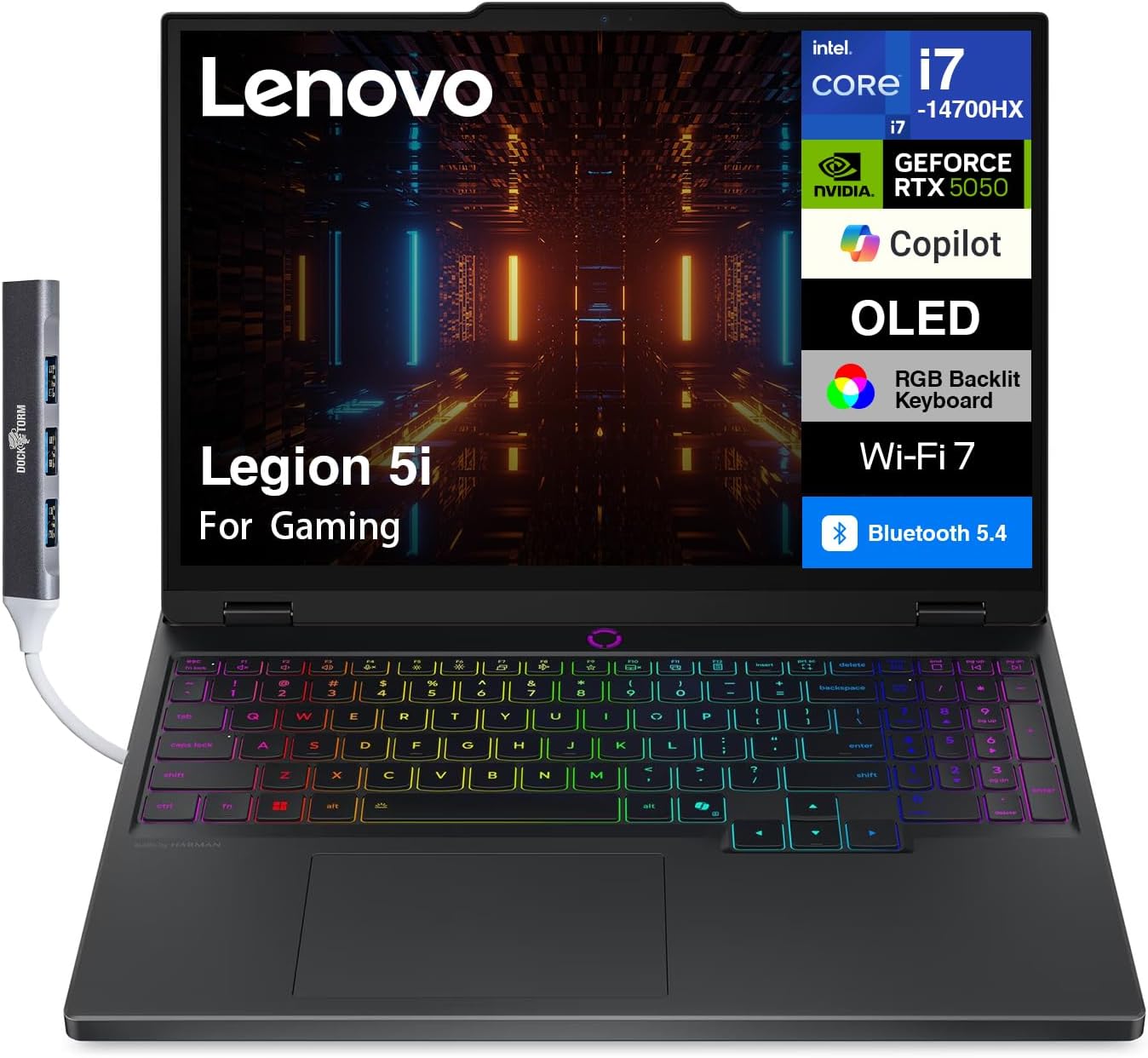 Lenovo Legion 5i AI-Powered Gaming Laptop 15.1″ 165Hz OLED 2.5K 500 nits (Intel …