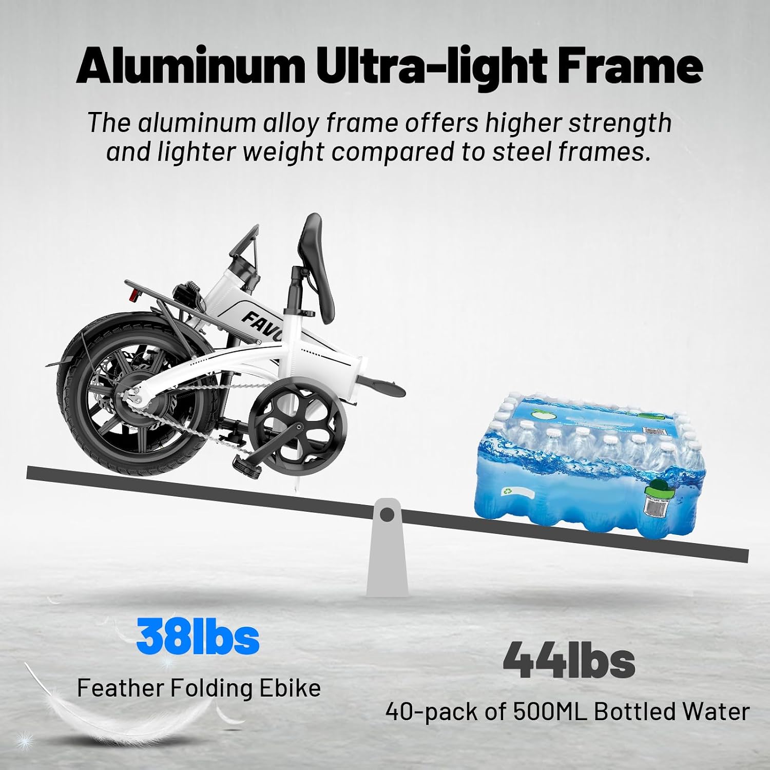Favoto Folding Electric Bike aluminum frame comparison