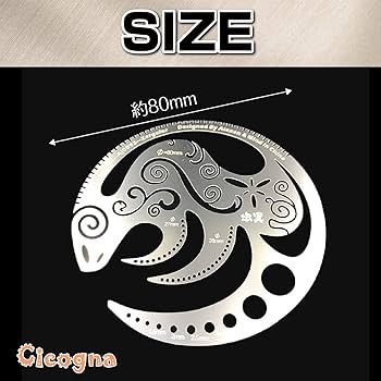 Amazon | [Cicogna] スジボリガイド 曲線彫刻 穿孔用