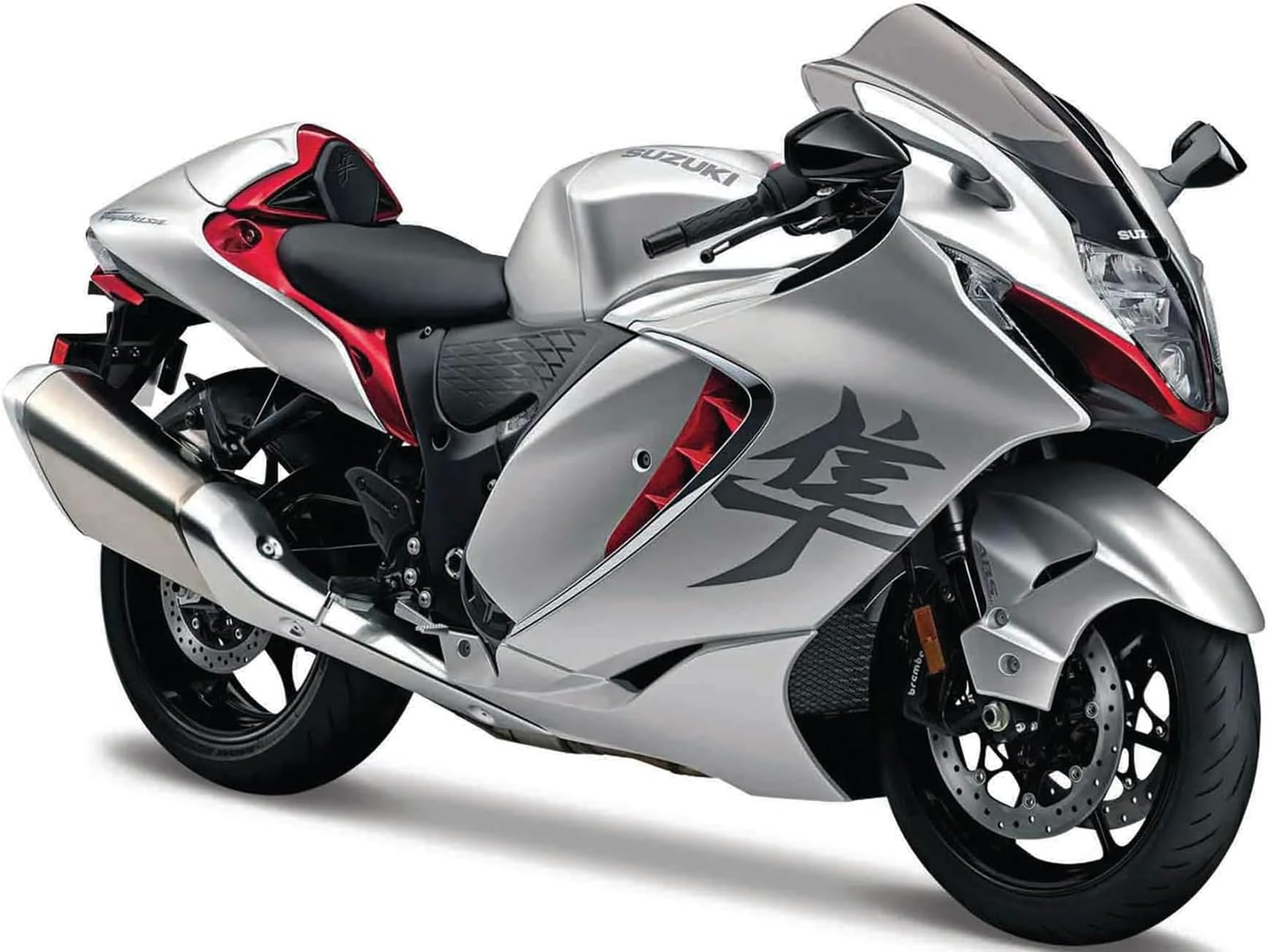 2022 Silver Metallic 1/12 Diecast Motorcycle Model 20-07019SIL