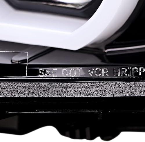 Miniatura 5 de SPEC-D TUNING Faros delanteros tipo U-Halo HID con tira LED compatible con BMW F30 Serie 3 Sedán 2012-2015, montaje de faros delanteros