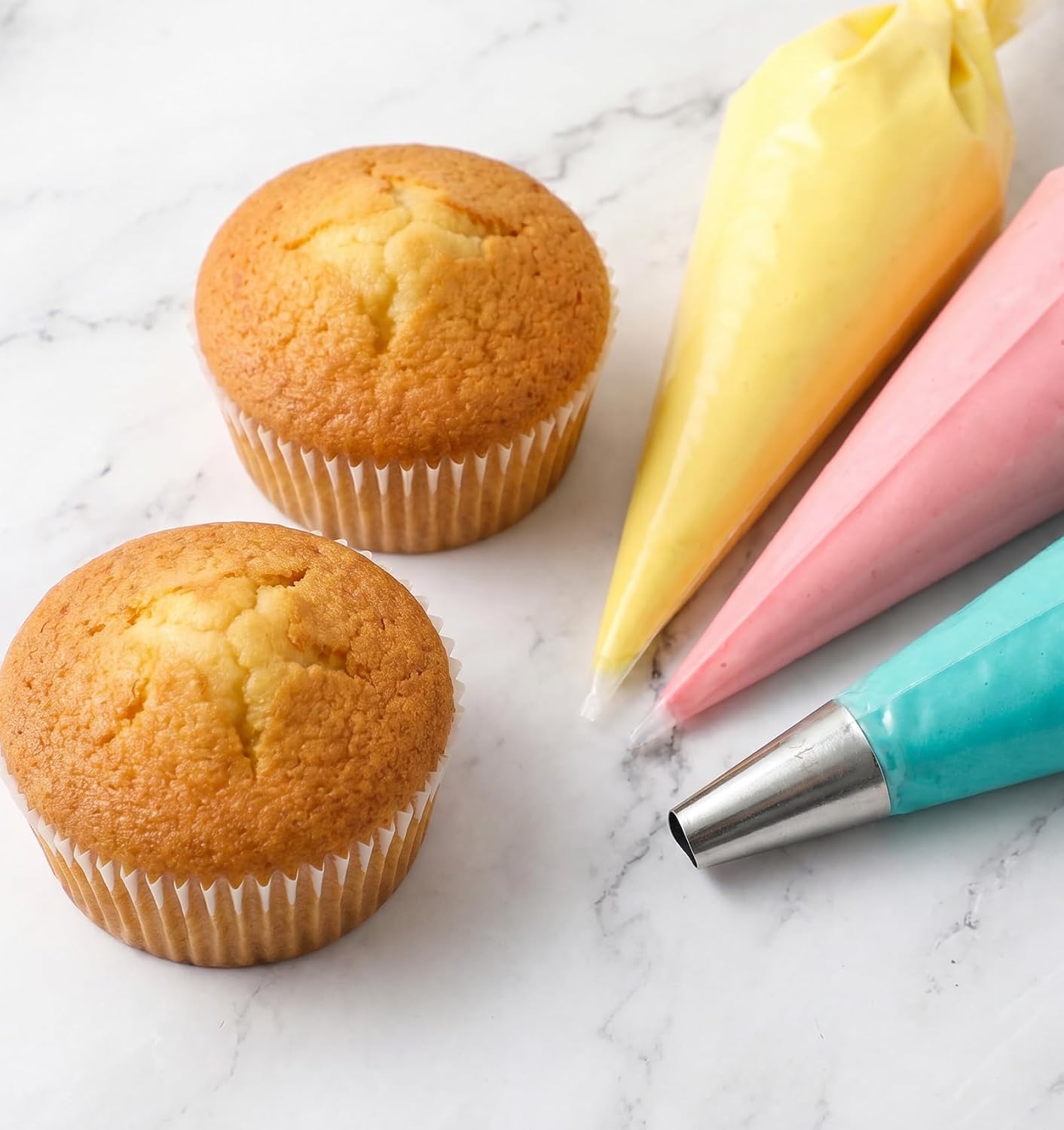 5 Pcs Floral Piping Tips, Flower Piping Tips for Cake Decorating – Flower Petal Icing Tip, Stainless Steel Cakes Decor Pastry Tools for Cake Decorating Cupcake