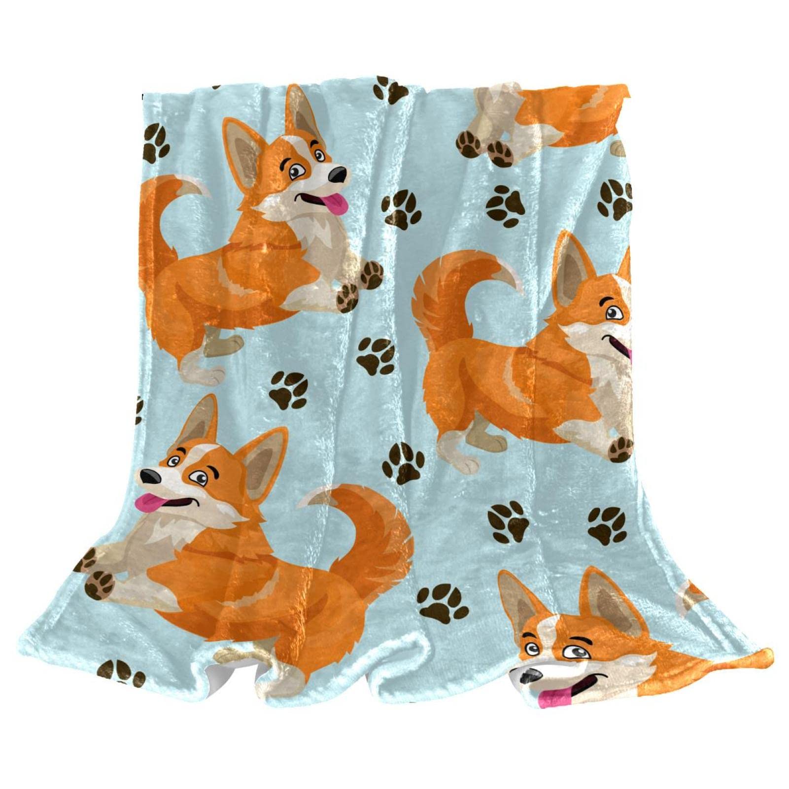 Couvre-lit enfant Corgi couverture de lit douce et jeté moelleux garçons filles
