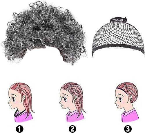 Miniatura 5 de GRIVOS Disfraz de anciana para niñas, disfraz de anciana de 100 días de escuela para niños, disfraz de abuela de Pascua