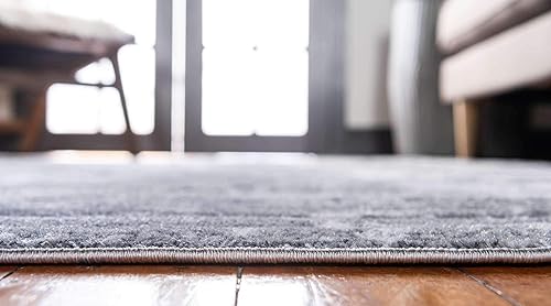 Miniatura 4 de Unique Loom Metro Collection - Alfombra abstracta de transición con piedra de cemento, 5 x 8 pies, gris claromarfil