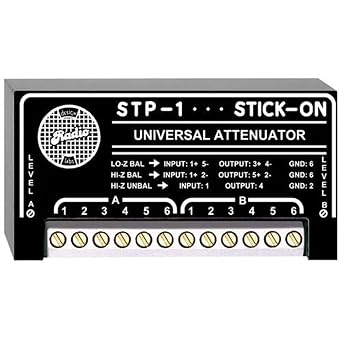 RDL STP-1 Universal Audio Attenuator - 2 Channel