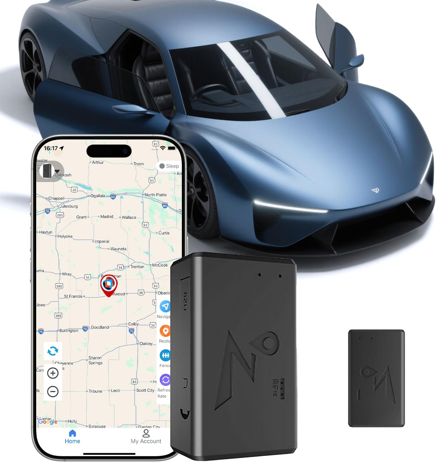 GPS Tracker for Vehicles,Magnetic Real-Time GPS Tracker, Tracking Devices for Cars Hidden，Global Coverage Location Tracker for Cars, fleets, Pets, Seniors and Children. Free SIM Card Included