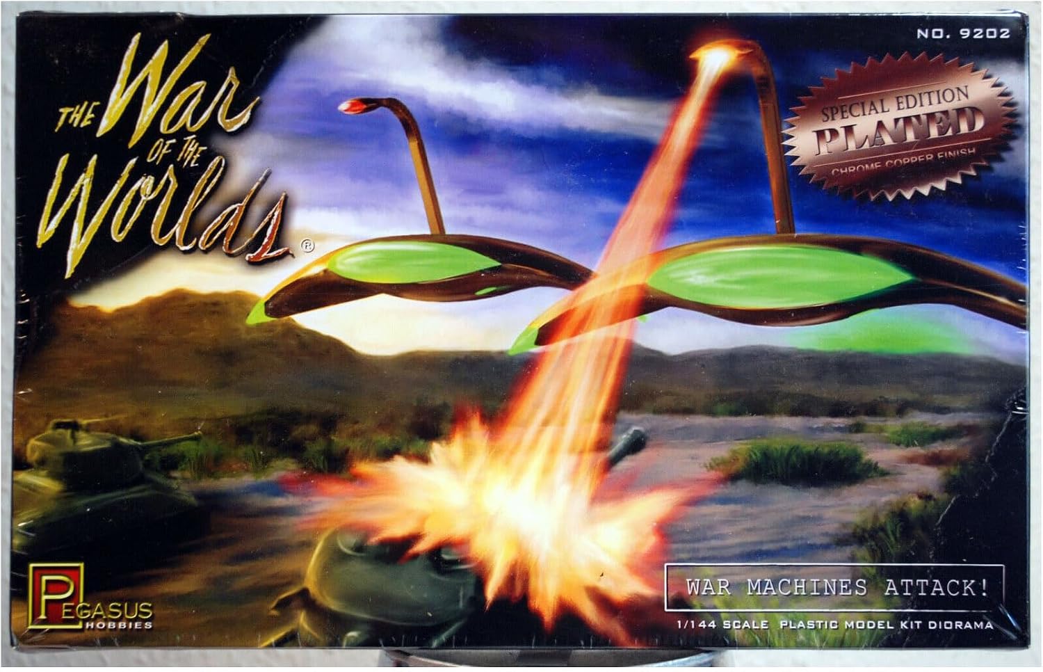 1/144 Martian War Machine Attack Plated Diorama