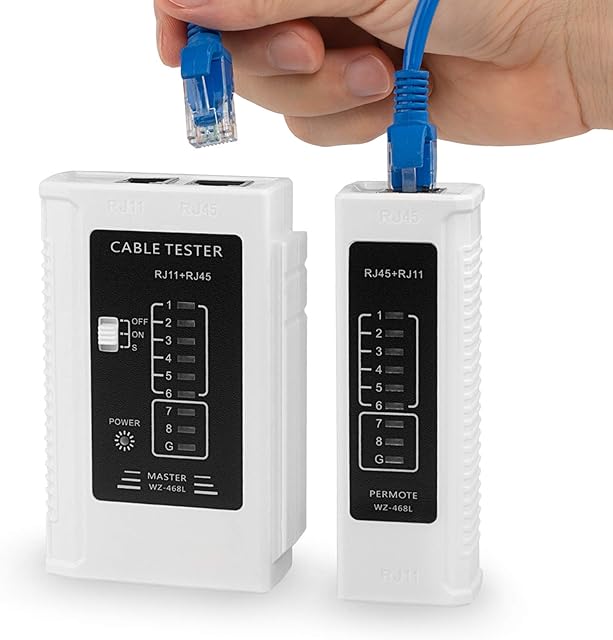 Network Cable Tester for LAN RJ45 RJ11 Cable RJ45 Ethernet Cable Tester