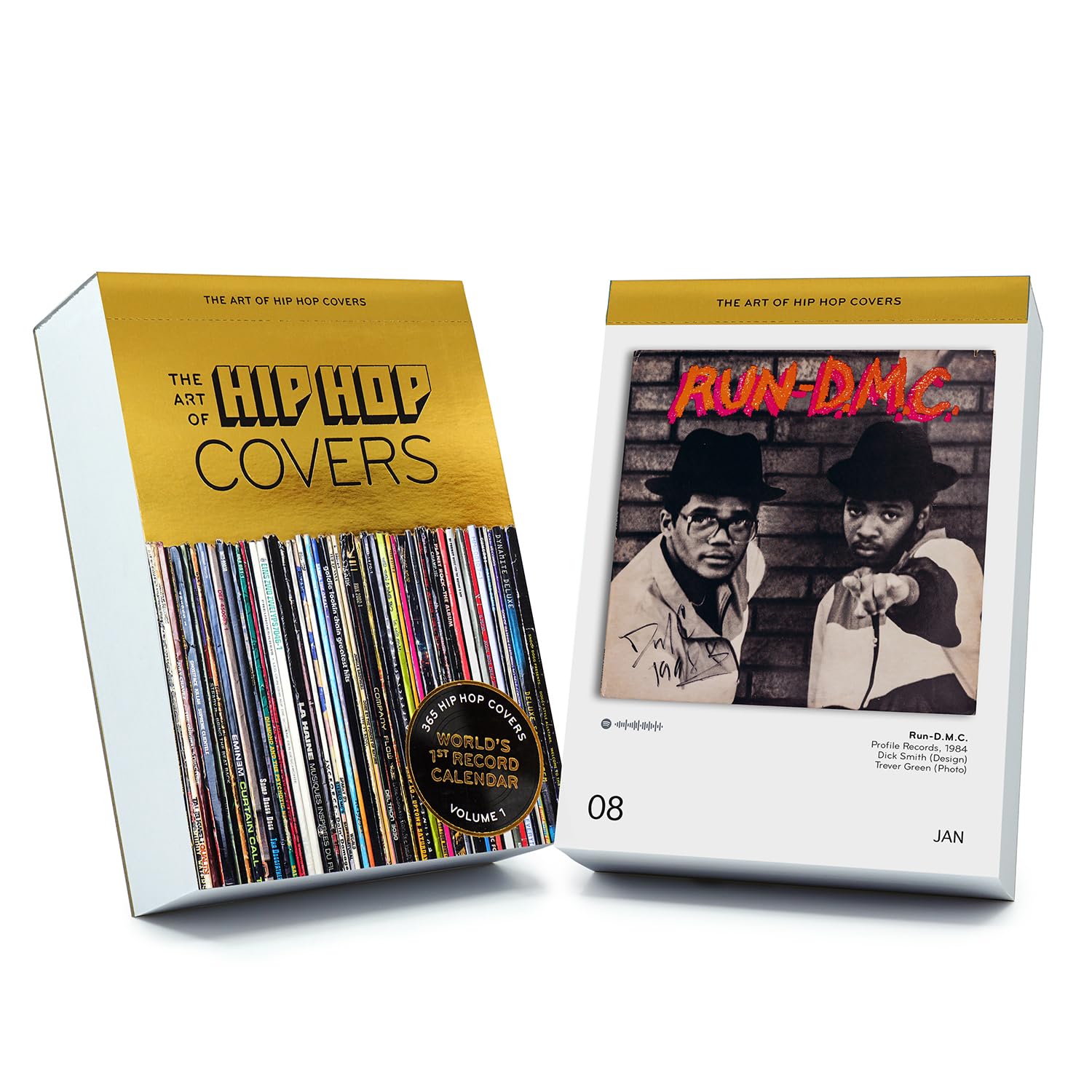 The Art of Hip-Hop Covers Vol. 1: Tagesabreißkalender mit 366 Best-of Hip-Hop Vinyl Covern aus über 5 Jahrzehnten. Zusätzlich mit praktischen Spotify Codes. (The Art of Vinyl Covers)