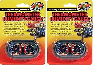 Zoo Med (2 Pack) Economy Analog Dual Thermometer and Humidity Gauge