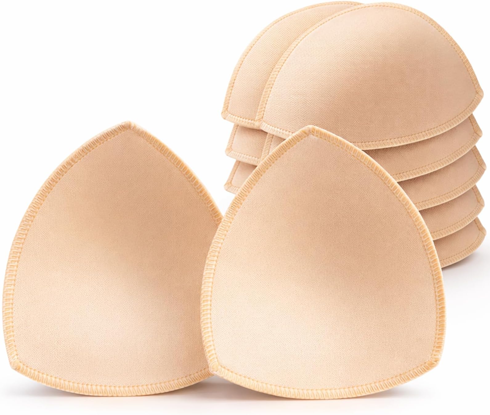 - 5 Pairs Bra Pads Inserts, Removable, Air Cotton, Foam Sponge, Breathable