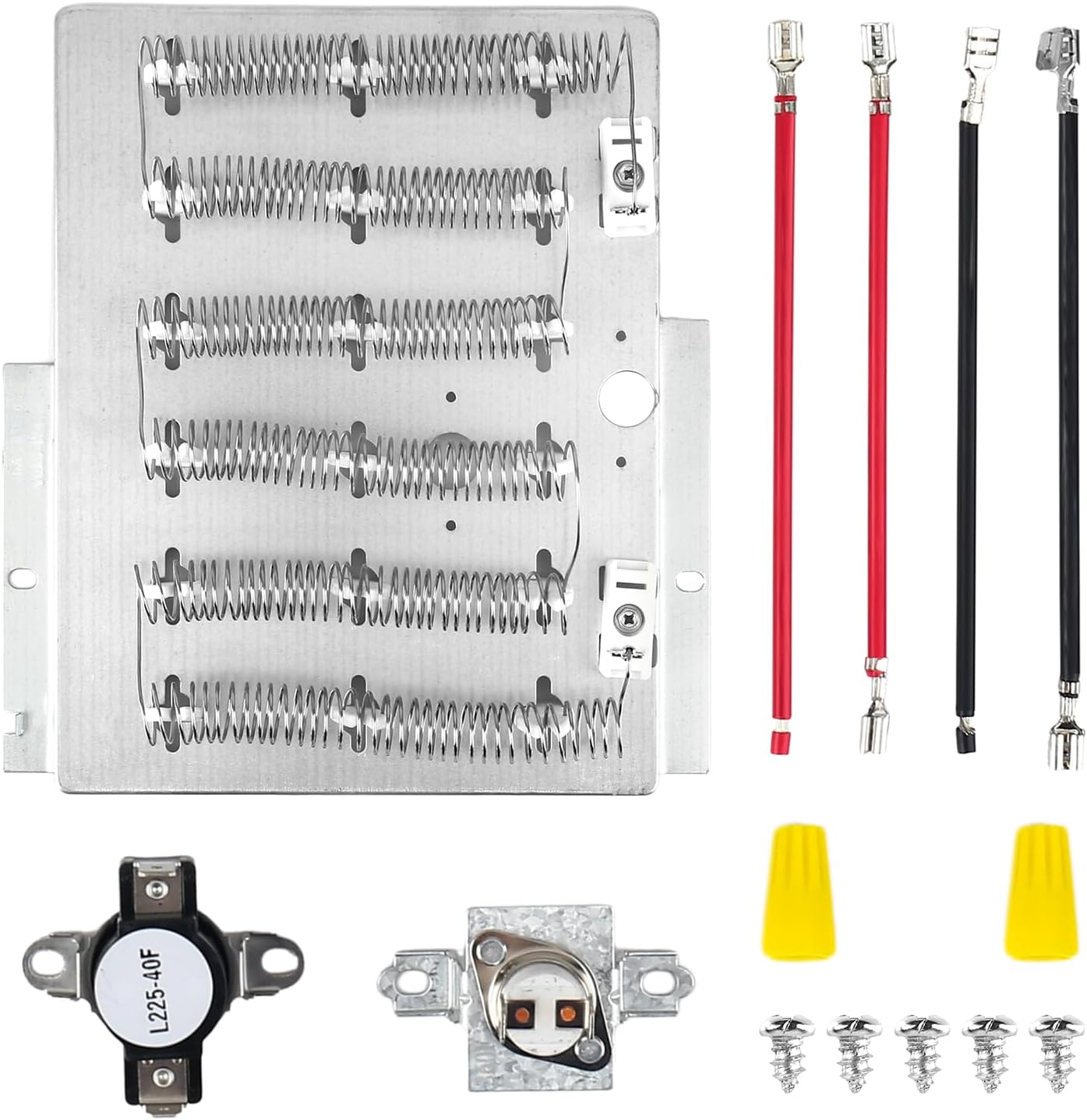 964P3 61927 Dryer Heating Element Kit for Speed ​​Queen Alliance, replacement parts 56047 56179 61195 503404 503978 2304695 d510329p 2304695 AP4489047 AP4072871 PS12210200 PS2061575 EAP12210200, etc.