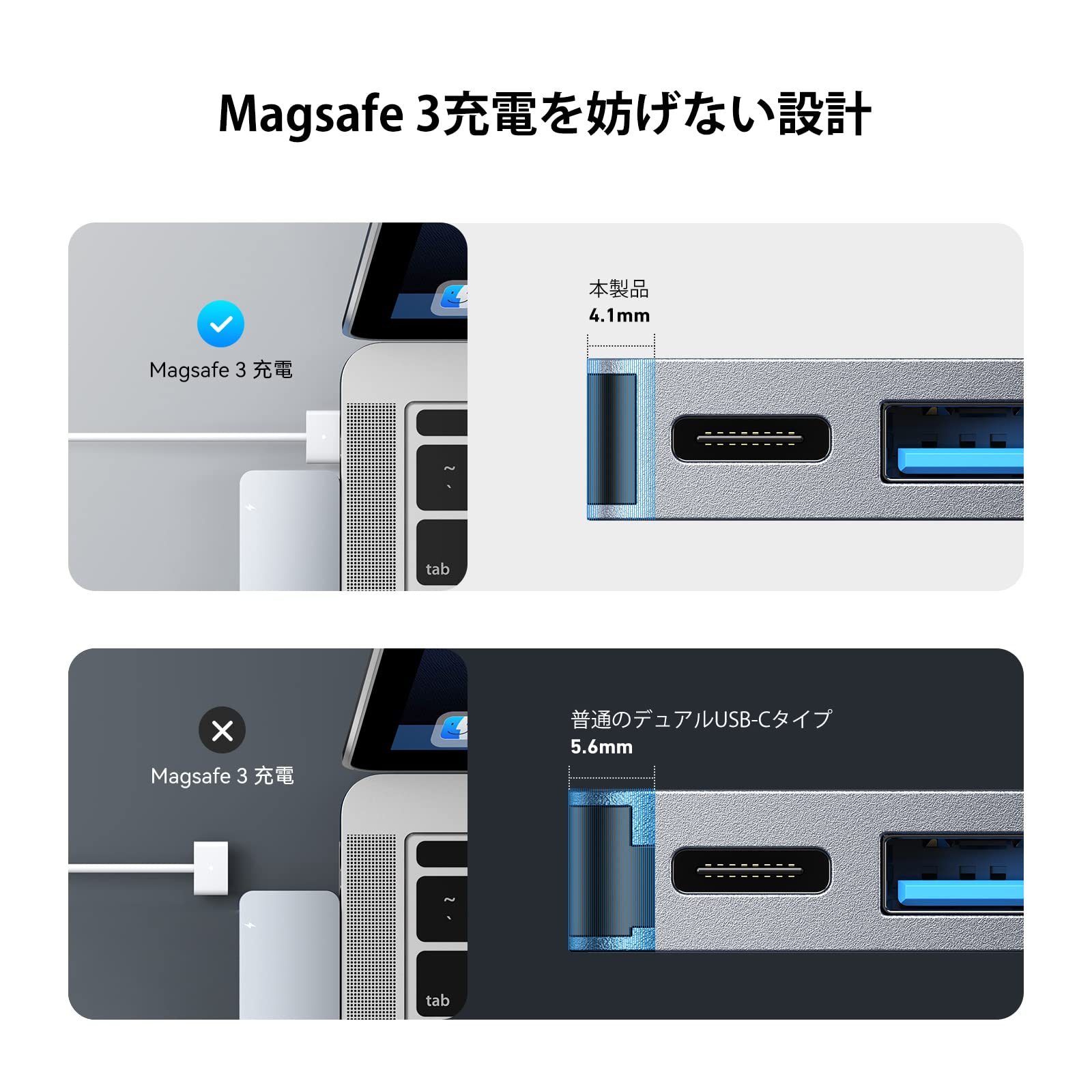 ar様【ハブ、充電器付き】MacBook Air 2025年】MacBook Air / ProのおすすめUSB-Cハブはこれだ