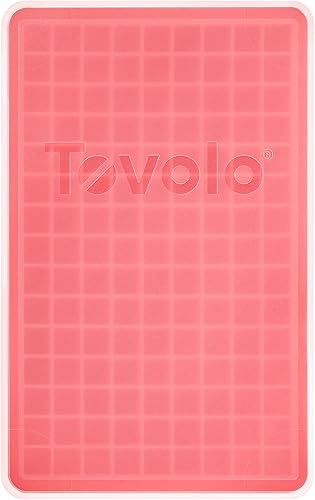 Miniatura 2 de Tovolo Mini bandeja de silicona para cubitos de hielo con tapa (rojo manzana caramelo) - Bandeja de silicona para congelar mini hielosilicona y