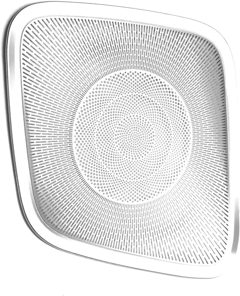 YOUTOOCAR Stainless Steel Rear Trunk Speaker Trim Cover Compatible with Hyundai Santa Fe 2024-2026 Accessories (Silver)