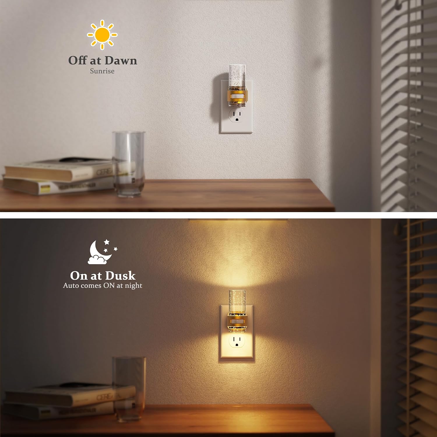 JandCase Motion Sensor Night Light, 4 Pack Mini Bubble Night Light image 5