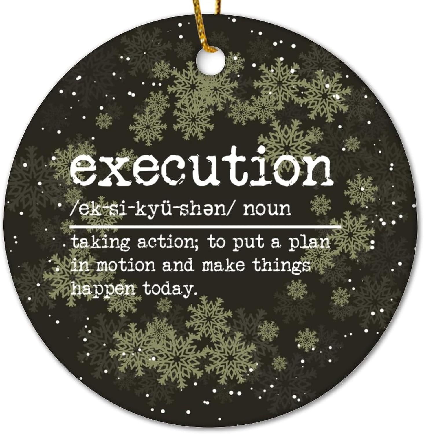 Christmas Ceramic Ornament Execution Definition Christmas