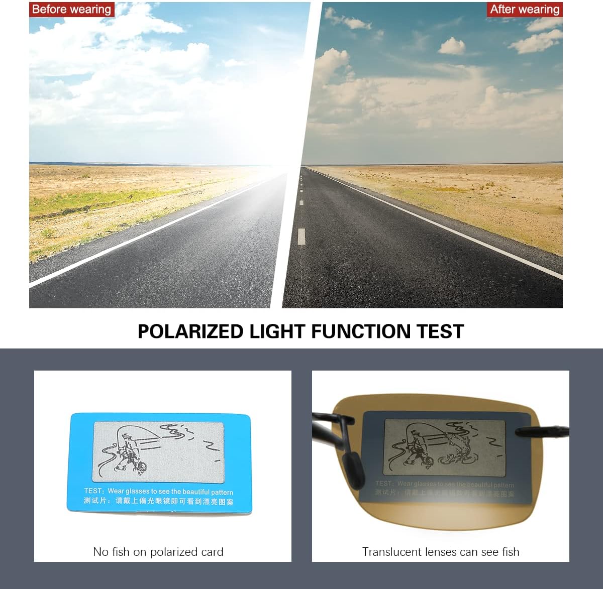 Mens Sunglasses Polarized Frameless z87 Safety Sun Glasses For Women UV400 Anti Glare Mirror Mztrix Bex Sunglasses - Image 6