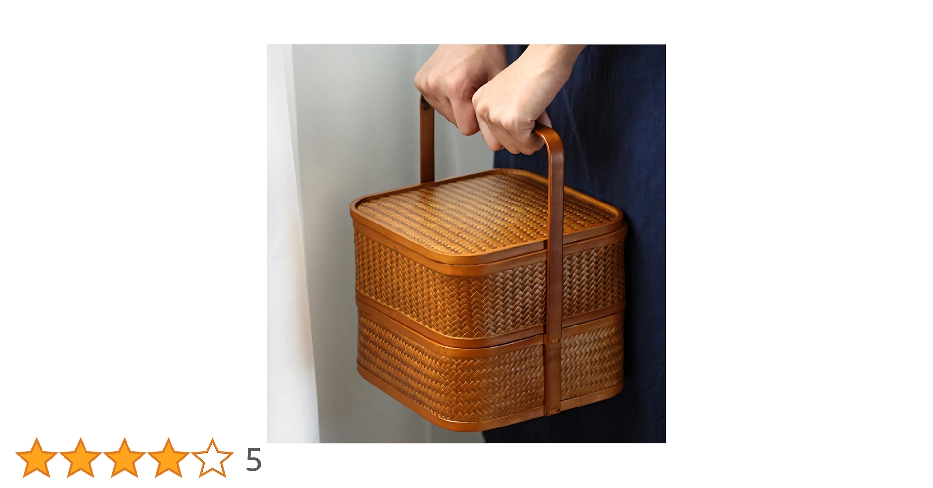 Amazon.co.jp: 自然素材にこだわったかご 竹 かご ハンドル付き