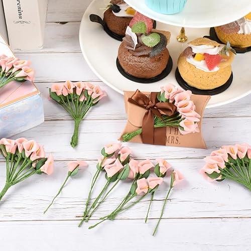 Miniatura 2 de Mini cabezas artificiales de alcatril, cabeza de ramo floral falso para manualidades, álbumes de recortes, jardín, boda, bricolaje, manualidades,