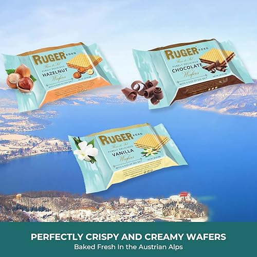 Miniatura 5 de Ruger Obleas XOXO fabricadas con un beso de sal marina, mini obleas expositoras, 96 unidades