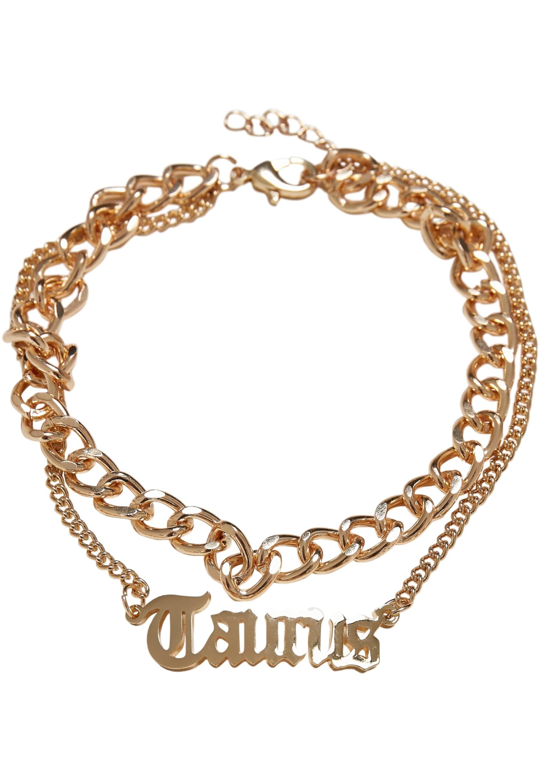 Urban Classics Unisex Anklet with Zodiac Sign Pendant, Men and Women Fashion Jewellery Chain Available in 12 Variations, Length 22 cm or 25 cm, S/M, Iron, No Gemstone