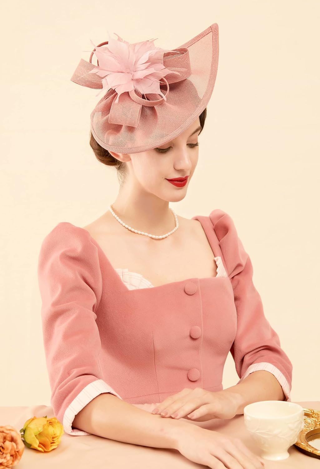 Zivyes Fascinators Headband for Women Tea Party Hat Kentucky Derby