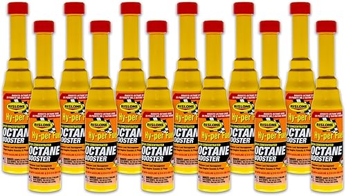 Rislone 4747-12PK - Potenciador de octano súper concentrado, 6. onzas líquidas, paquete de 12, amarillo