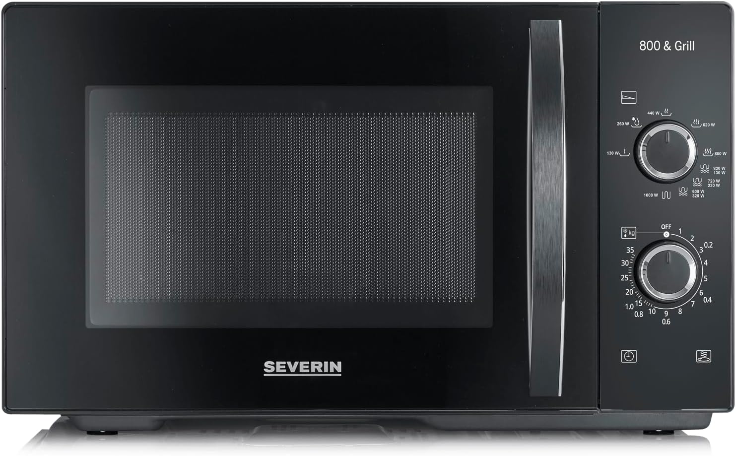 Mikrowelle Mit Grill Und Heißluft 30 L SEVERIN 2-in-1 Mikrowelle mit Grill 800 W, Grillofen mit 25 L Kapazität