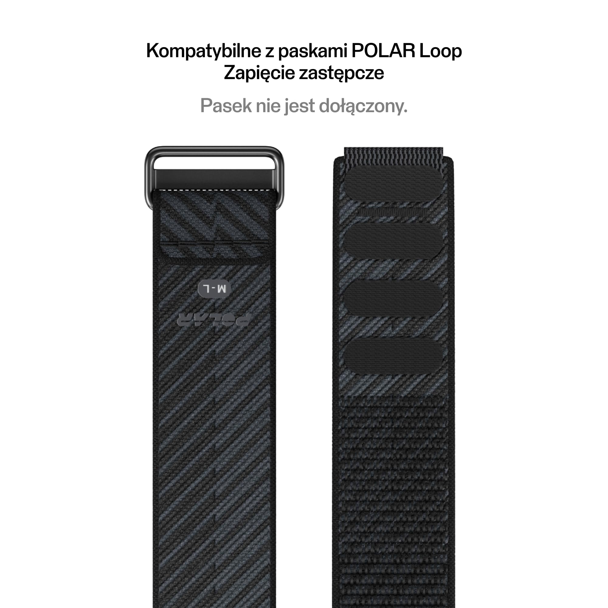 POLAR Loop Zapięcie - Zamknięcie Zamienne do POLAR Loop - Regulowane i Wygodne Dopasowanie - Łatwa Instalacja - Trwała Konstrukcja - Czarny