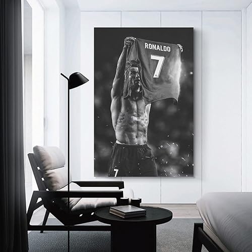 Miniatura 3 de Pósteres para hombres, Cristiano Ronaldos, estrella de fútbol, pósteres de arte de pared, póster de fútbol, impresiones artísticas para decoración