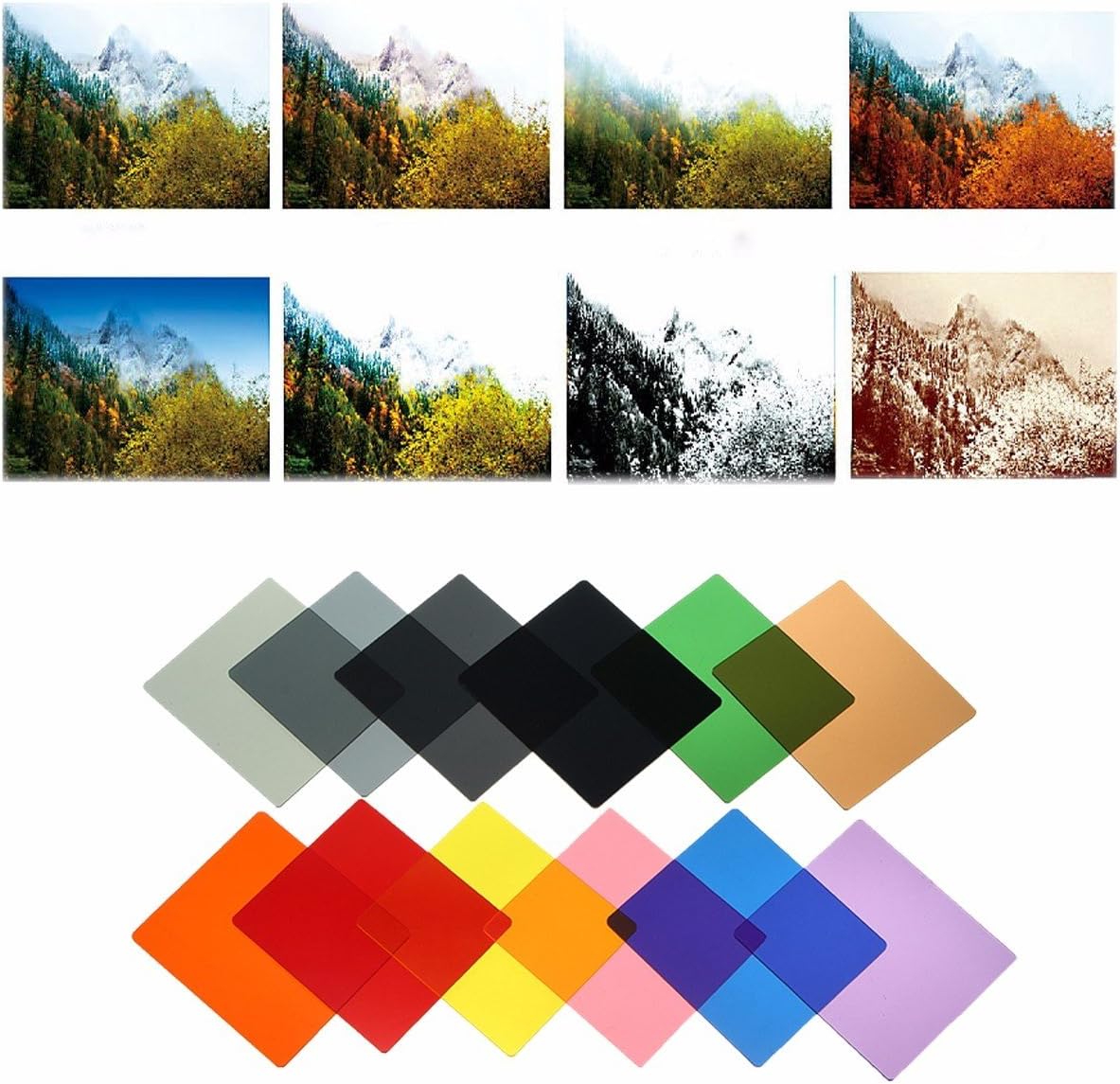 Fеаturеd Prоduсt QKOO Camera Lens Filters Kit: Complete 24 Piece Square Color Filters Set +9pcs Adapter Rings +Wide Angle Holder +Filter Holder +Square Lens Hood +Cases for DSLR Cameras for Cokin P Series