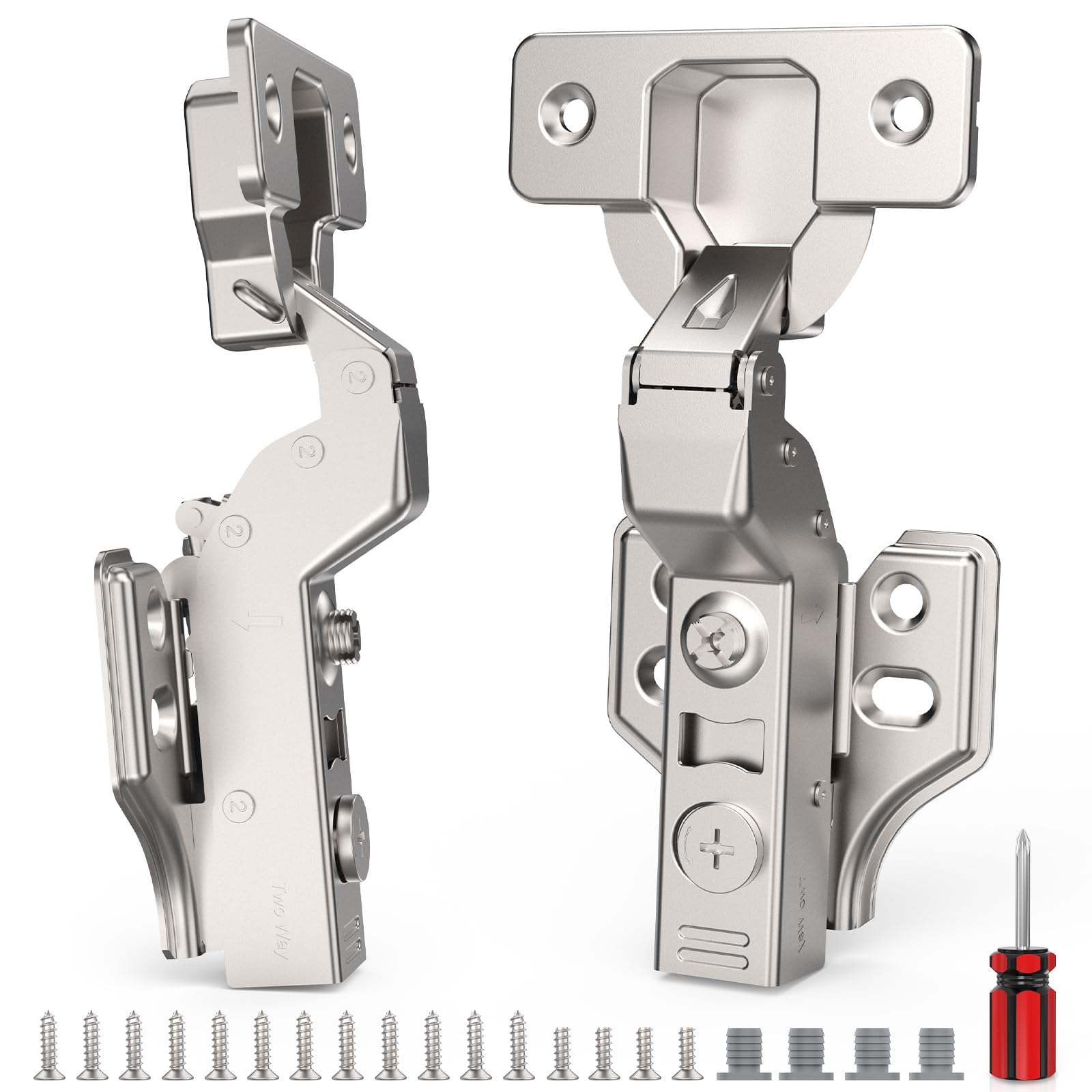 Photo 1 of Cosycove Frameless Inset Soft Close Cabinet Hinges, 4 Pack