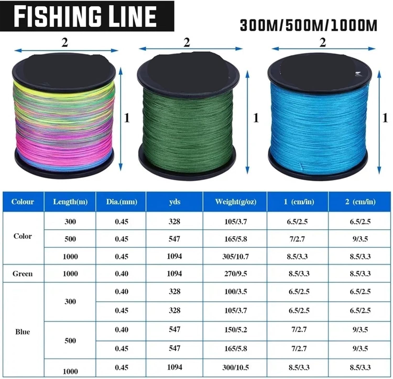 Nylonowa żyłka wędkarska 9 nici PE Fishing 300M 500M 1000M wielowętkowa żyłka żyłka żyłka wędkarska do karpi