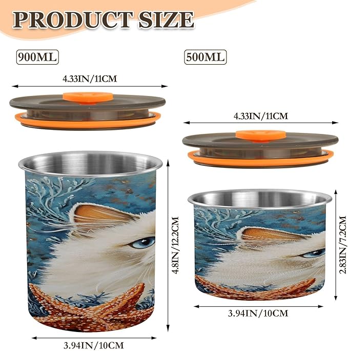 Almacenador de Alimentos ALAZA 17 oz Acero Inoxidable Blanco miniatura 3