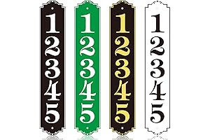 Reflective Address Plaque Vertical for Mailbox