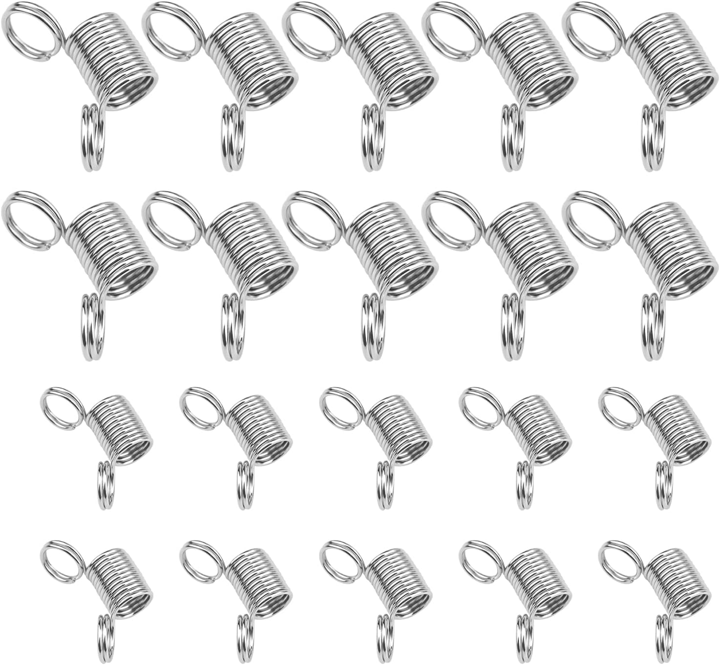 Krijues 20Pcs Bead Stopper,10 Large and 10 Small Bead