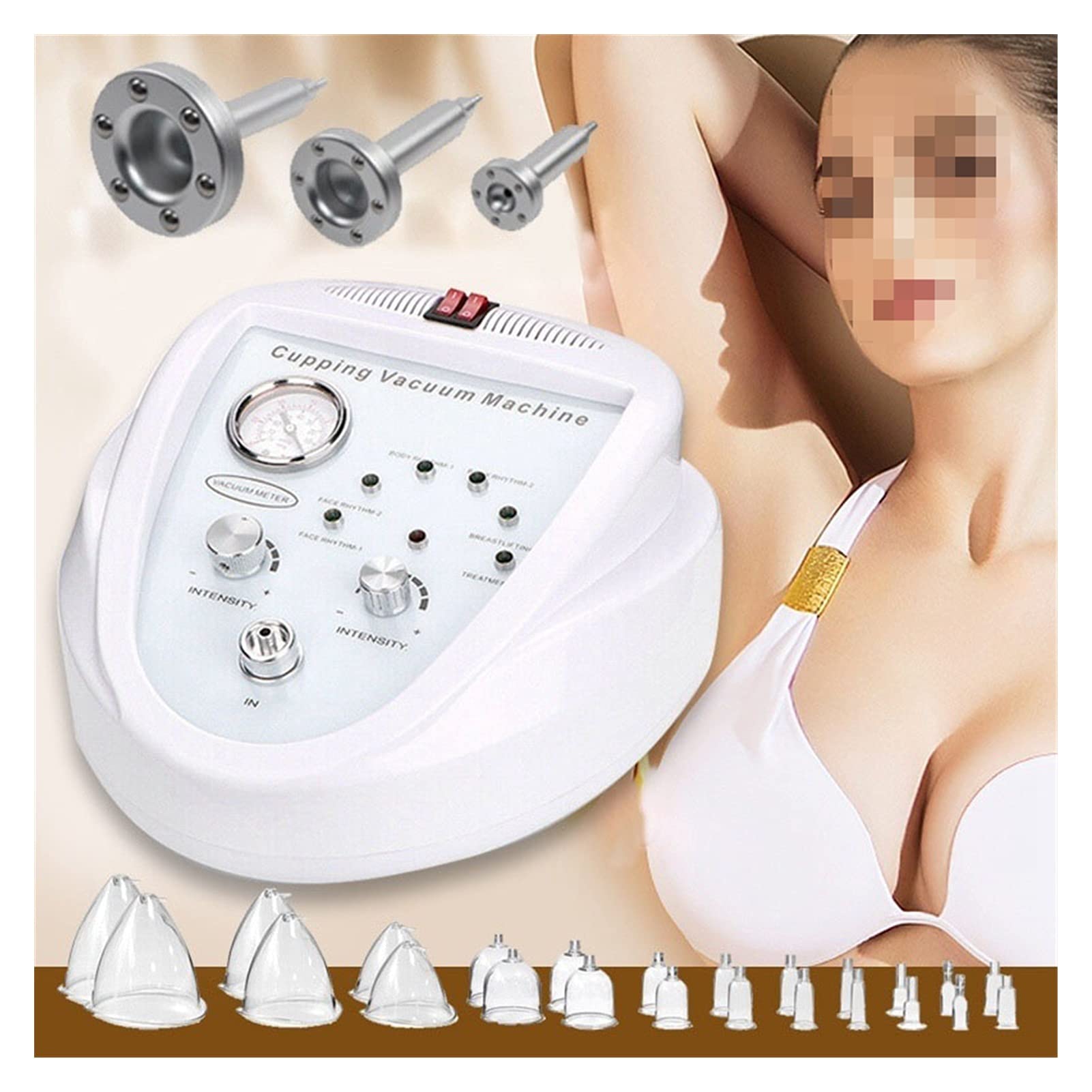 Brustvergrößerer Buttcock verbessert die körperliche Vakuum-Schränke-Therapie-Naturbrustmassagemaschine