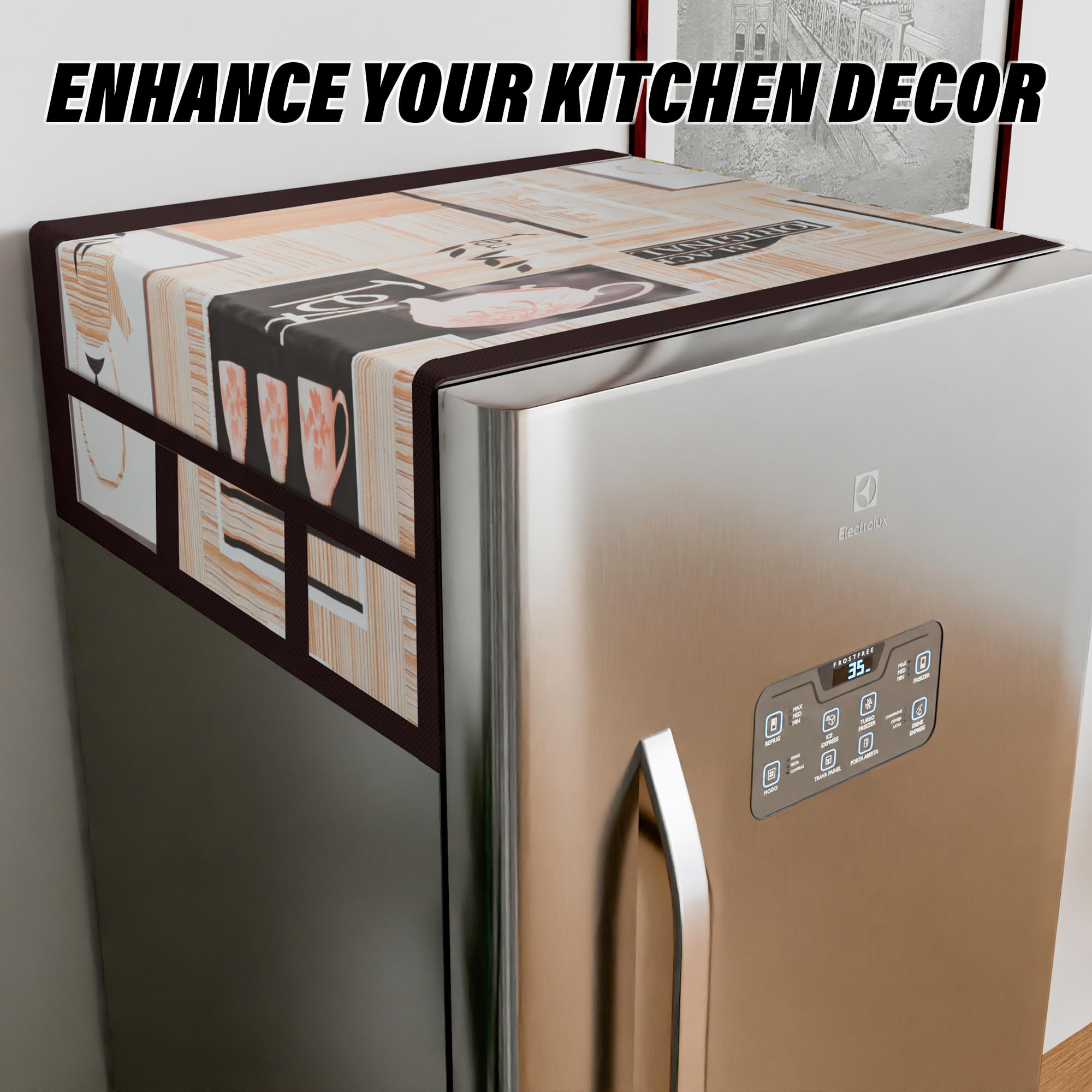 Fridge Top Cover - Protect & Organize with Kuber -6