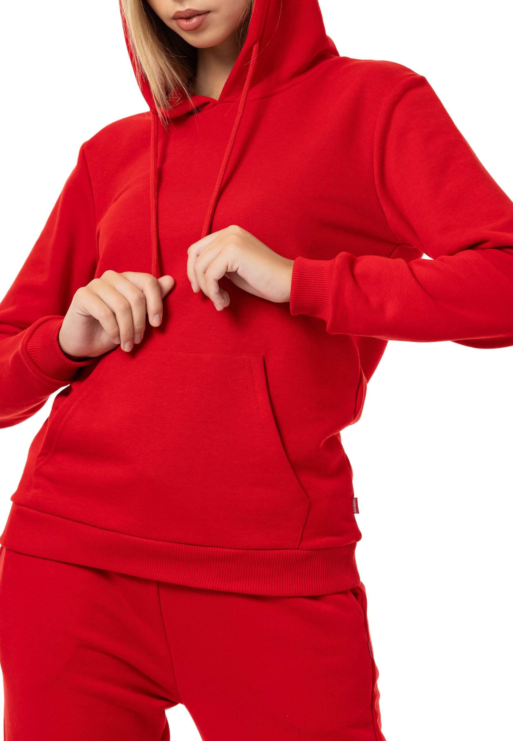 Red Bridge damska bluza z kapturem bluza z kapturem sweter Premium Basic czerwony XXL, czerwony, XXL