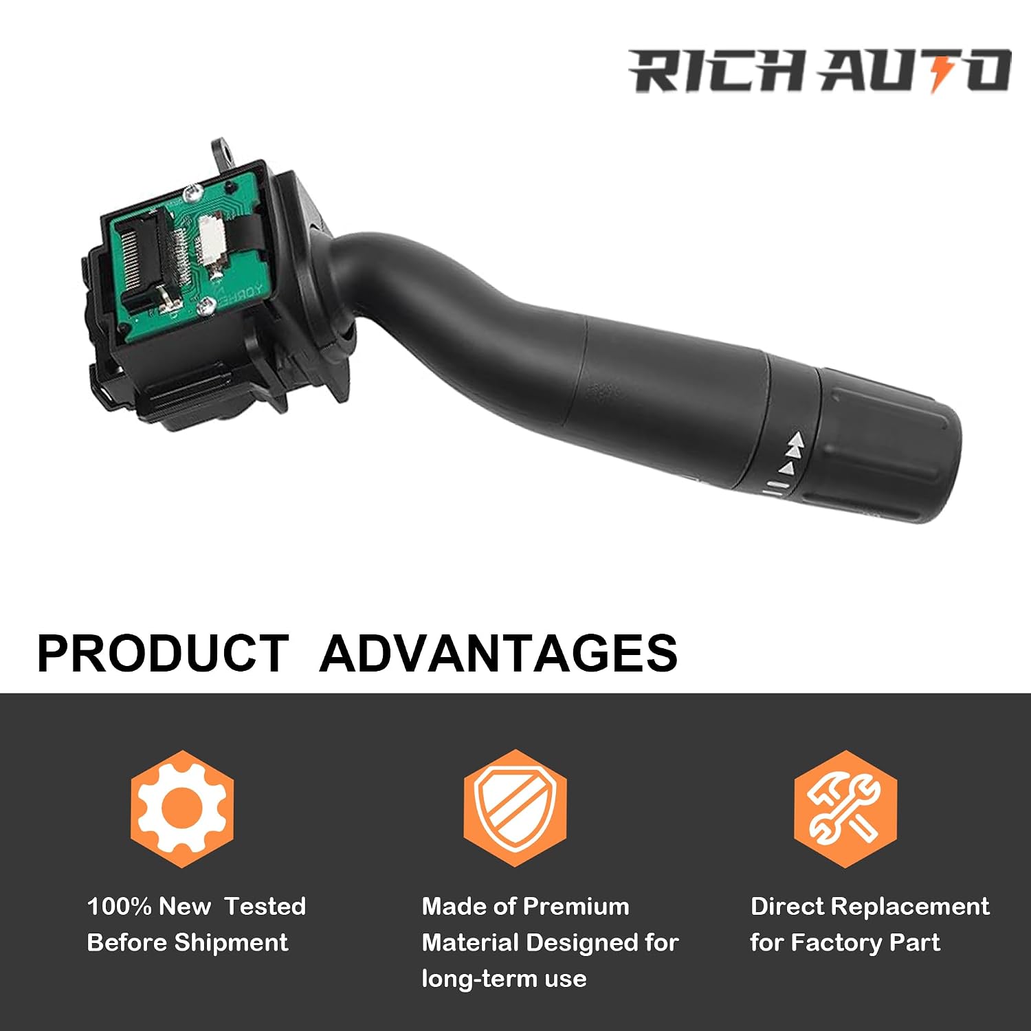 Rich CBS2293 Windshield Wiper Switch Multifunction Turn Signal Control Compatible with Ford 2015-2019 F150, 2017-2022 F250/F350/F450/F550 Super Duty Replaces# FL3Z13K359AA