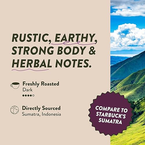 Miniatura 2 de Angelino's Coffee, 96 unidades, compatibles con cafeteras Keurig 2.0 K-Cup (Sumatra Dark, 96 unidades)