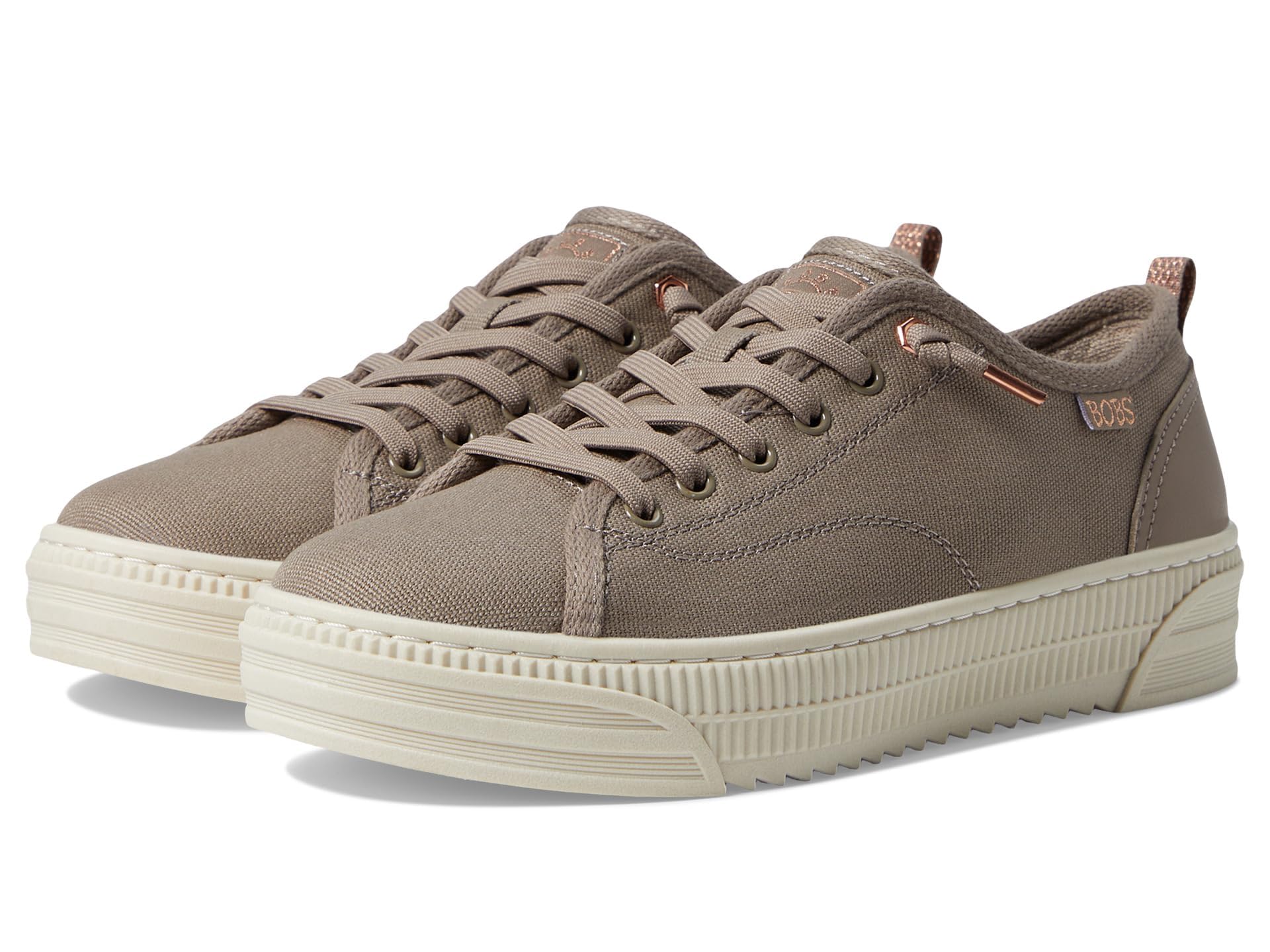 Skechers Women's Bobs Copa Sneaker, TPE, 6.5 UK Taupe